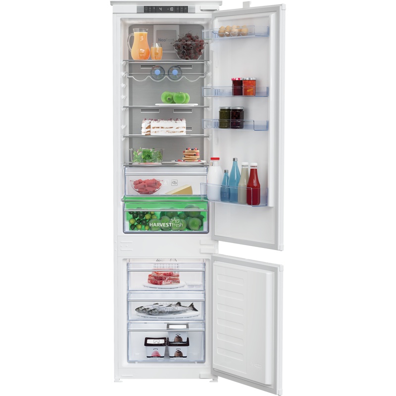 Beko Combi fridge BCNA306E4SN White 284 L NoFrost Energy class E · Fridge 284 L