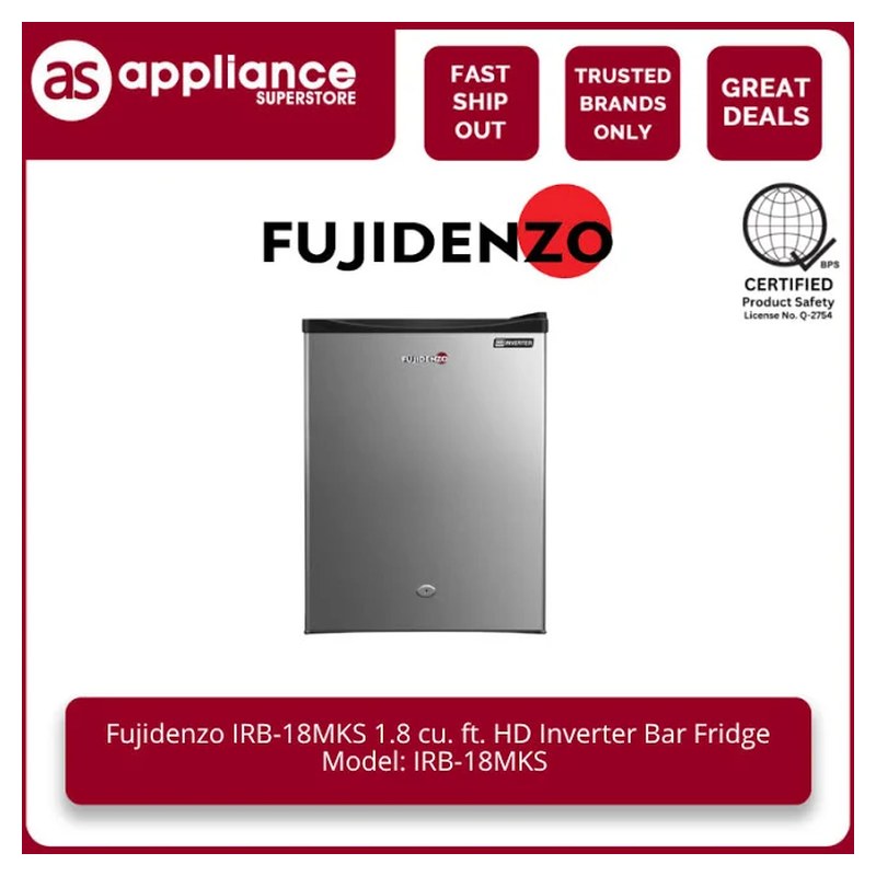 Fujidenzo IRB-18MKS Bar Fridge, 1.8 cu. ft. HD Inverter