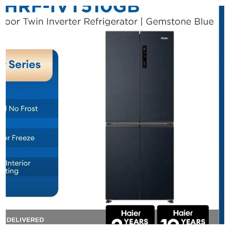 Haier HRF-IVT510GB 405L Four Door No Frost Refrigerator